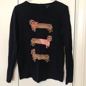 XS Talbots dachshund light weight sweater/shirt